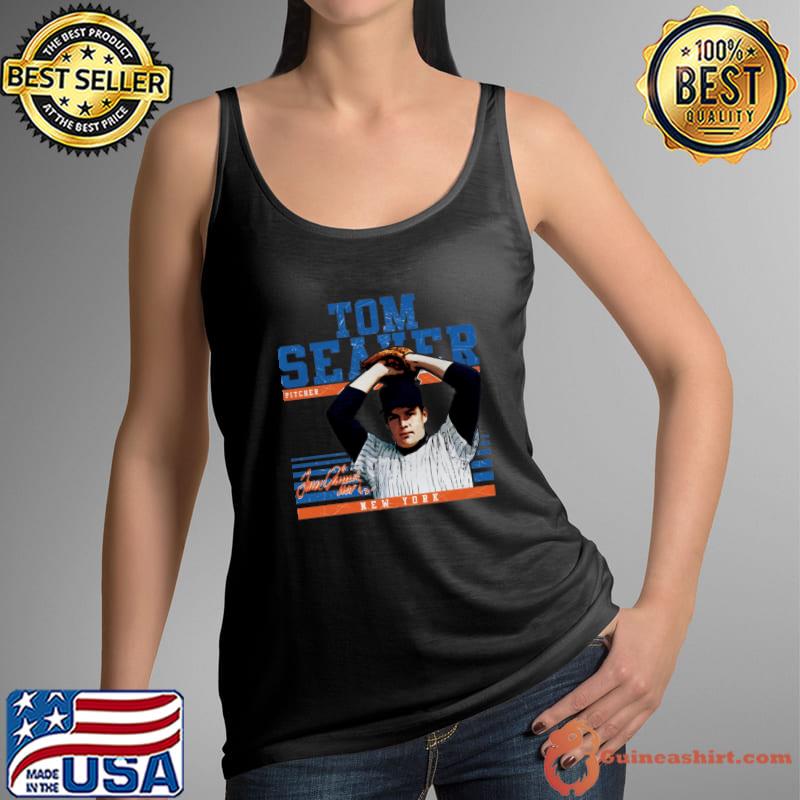 Tom Seaver Signature MLB American Baseball New York M Sport T-Shirt