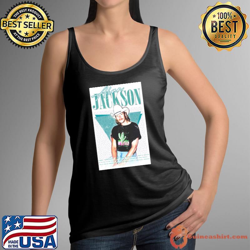 Top alan Jackson Signature Vintage An American singer-songwriter T-Shirt