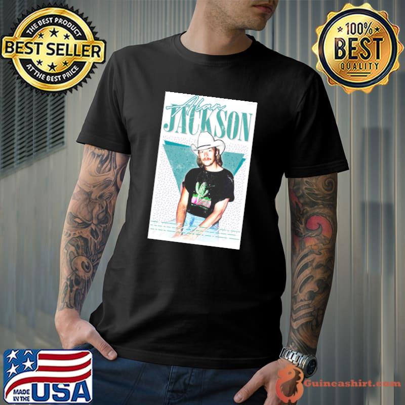 Top alan Jackson Signature Vintage An American singer-songwriter T-Shirt Unisex