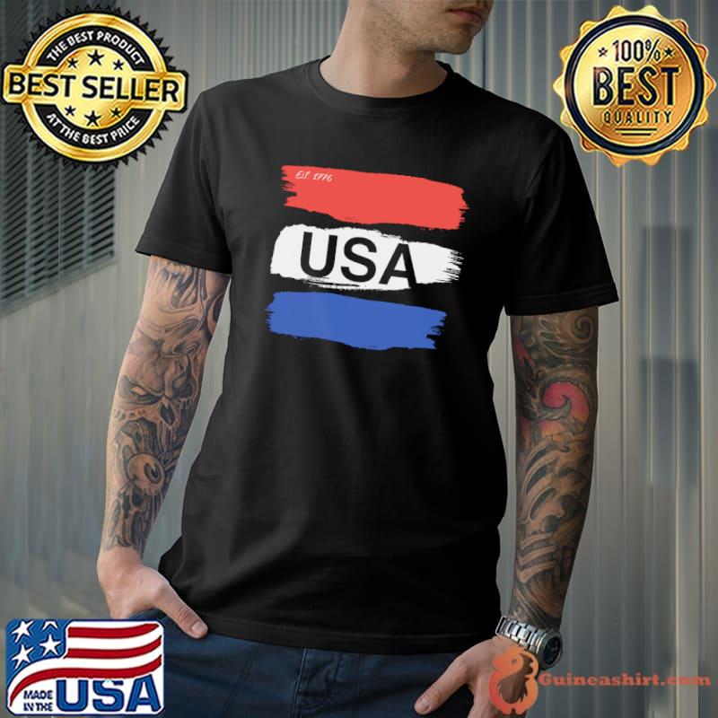 USA Est 1776 Paint Shirt