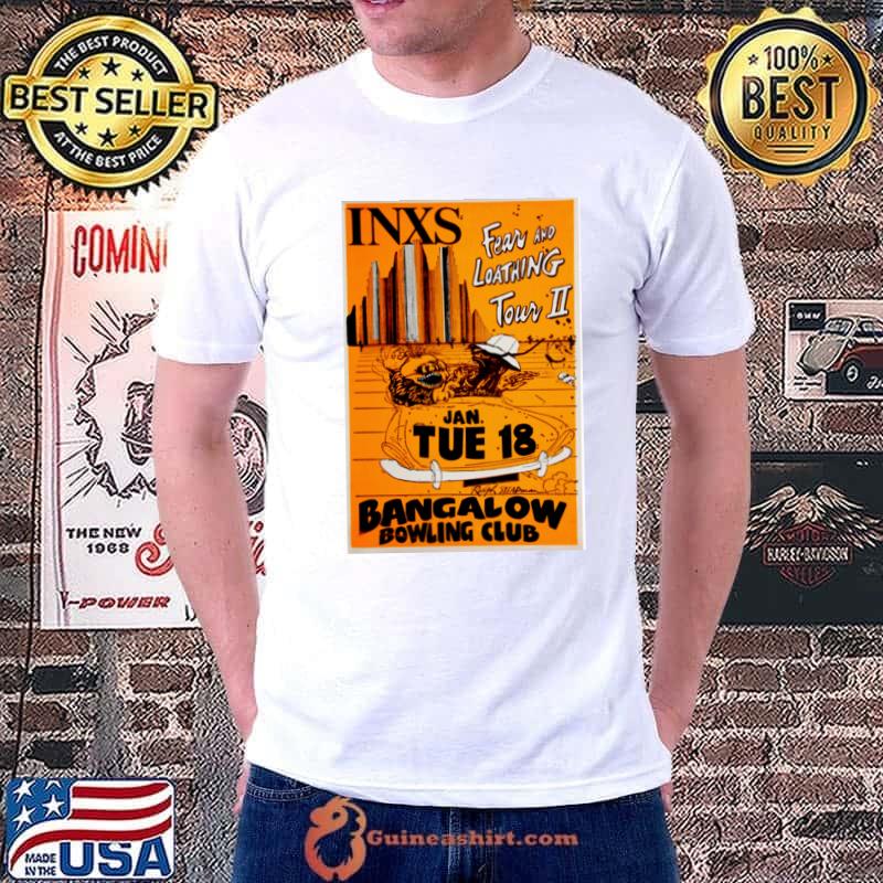 Vintage INXS Fear And Loathing Tour II Bangalow Bowling Club T-Shirt