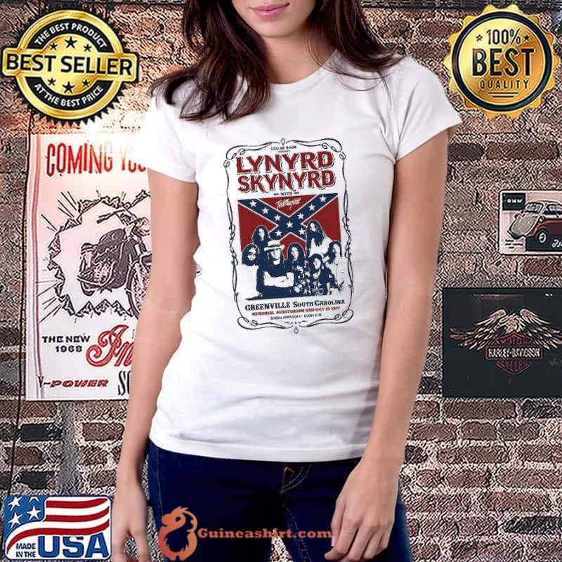 Vintage Lynyrd Skynyrd Greenville South Carolina Style Uk Flag s Ladiestee