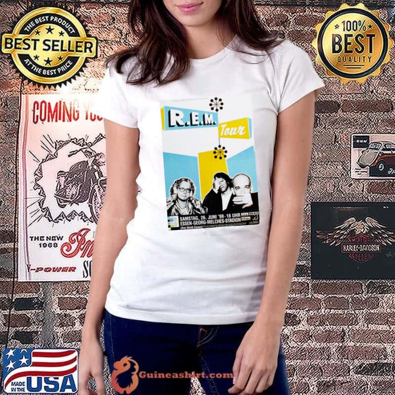 1999 REM Tour Samstag Essen-Geore Melches Stadion concert flyer T-Shirt Ladiestee
