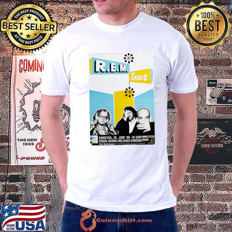 1999 REM Tour Samstag Essen-Geore Melches Stadion concert flyer T-Shirt