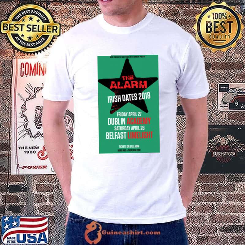 2018 The Alarm Ireland Dublin Academy Belfast Limelight tour T-Shirt
