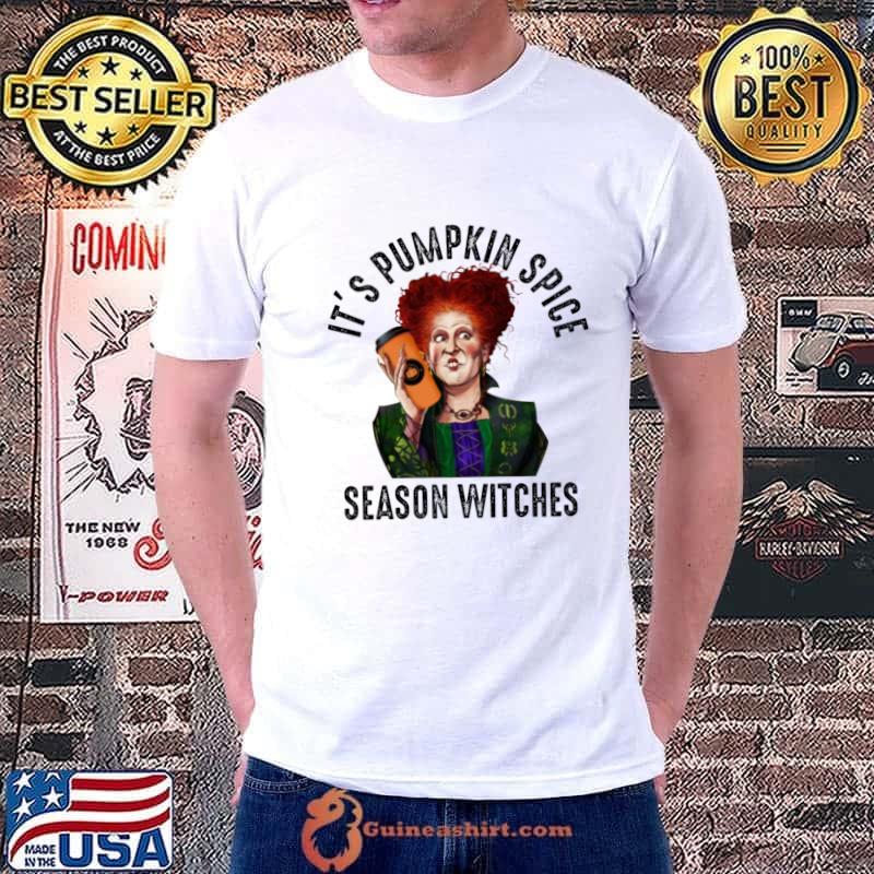 32 Winifred Sanderson It’s Pumpkin Spice Season Witches Hocus Pocus T-Shirt