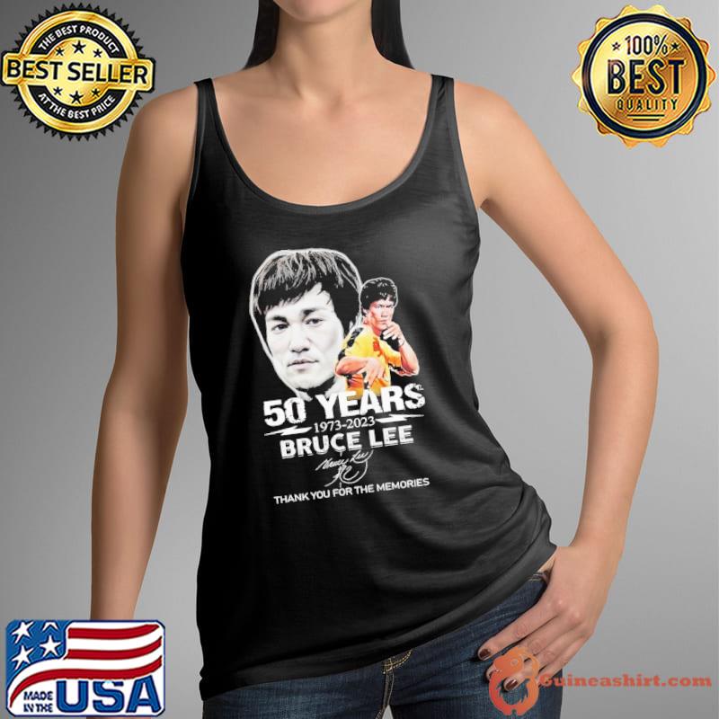 50 years 1973 2023 Bruce Lee thank you for the memories signature shirt