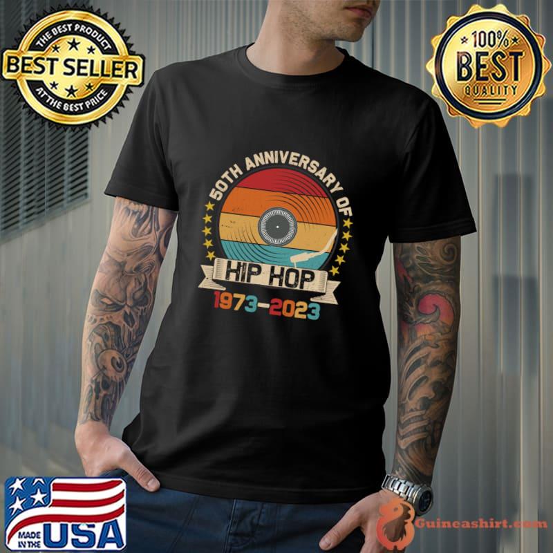 50 Years Hip Hop 50th Anniversary Celebration 1973 2023 Vintage Stars T-Shirt