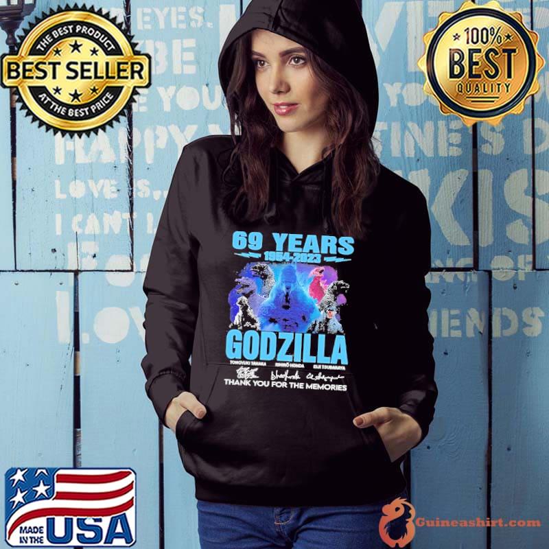 69 years of 1954 2023 Godzilla thank you for the memories signature shirt