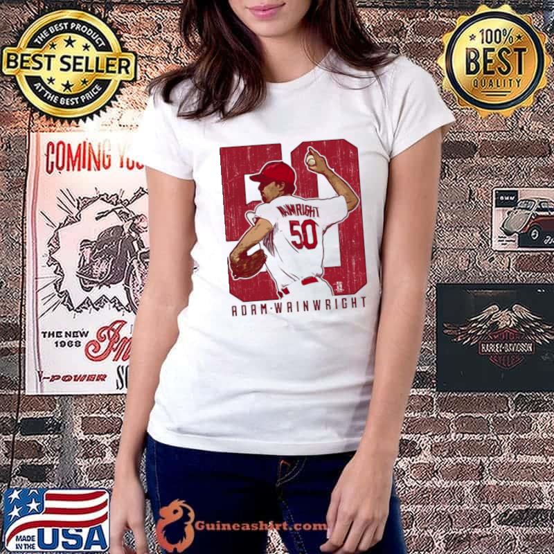 Adam Wainwright An American baseball pitcher of the St.Louis Clutch T-Shirt Ladiestee