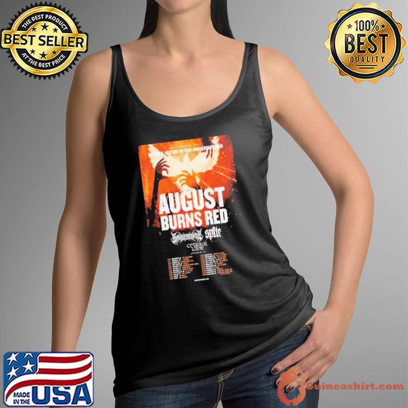 August Burns Red Rescue & Restore 10 Year Anniversary Tour Poster Shirt Tank Top