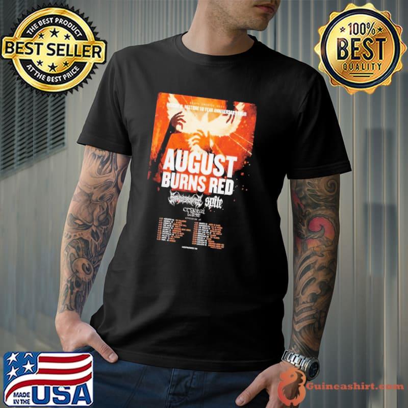 August Burns Red Rescue & Restore 10 Year Anniversary Tour Poster Shirt Unisex