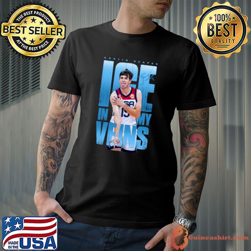 Austin Reaves Ice In My Veins USA Signature professional basketball player T-Shirt