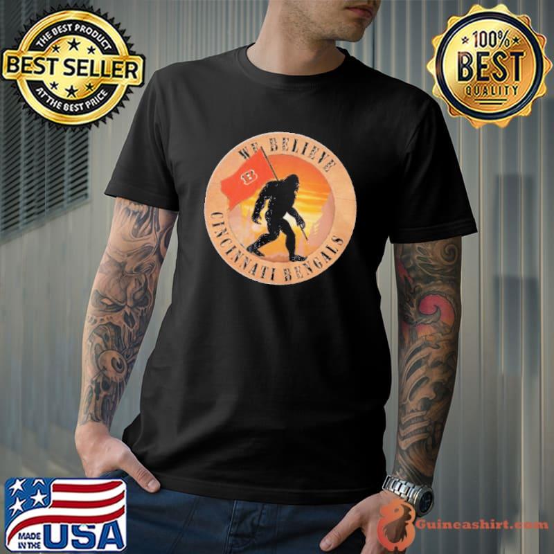 Bigfoot cincinnati bengals logo 2022 we believe shirt - Guineashirt Premium  ™ LLC