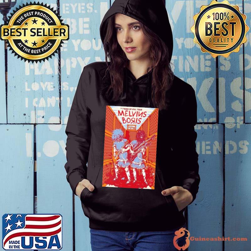 Boris & Melvins The Twins Of Evil Tour 9.1.2023 Seattle WA The Showbox Poster Shirt Hoodie