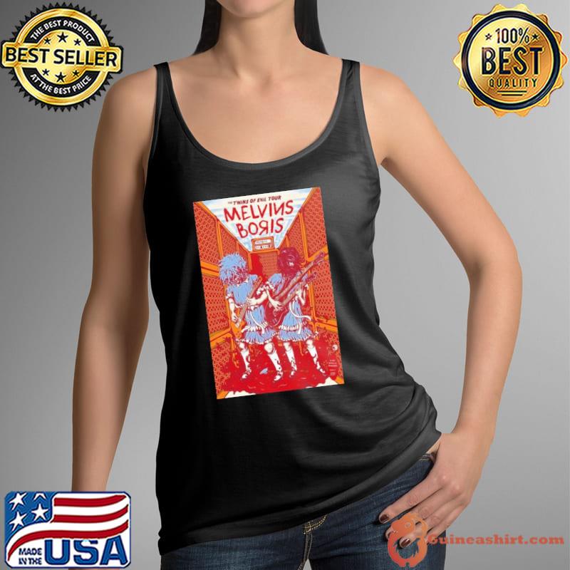 Boris & Melvins The Twins Of Evil Tour 9.1.2023 Seattle WA The Showbox Poster Shirt Tank Top