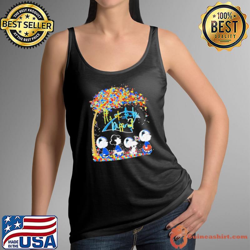 Carolina Panthers NFL Peanut Characters It’s Ok To Be Different Shirt Tank Top