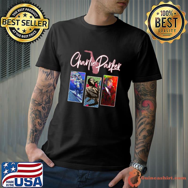 Charlie Parker's Jazz Evolution Pictorial Retelling Of His Journey T-Shirt Unisex
