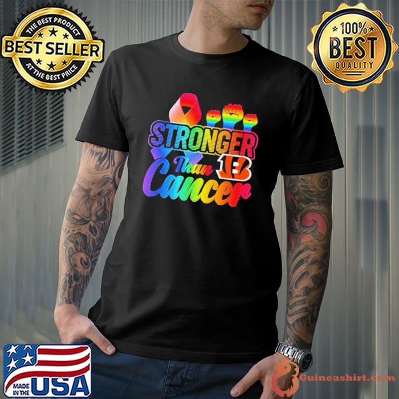 Cincinnati Bengals Stronger Than Cancer NFL 2023 Shirt Unisex