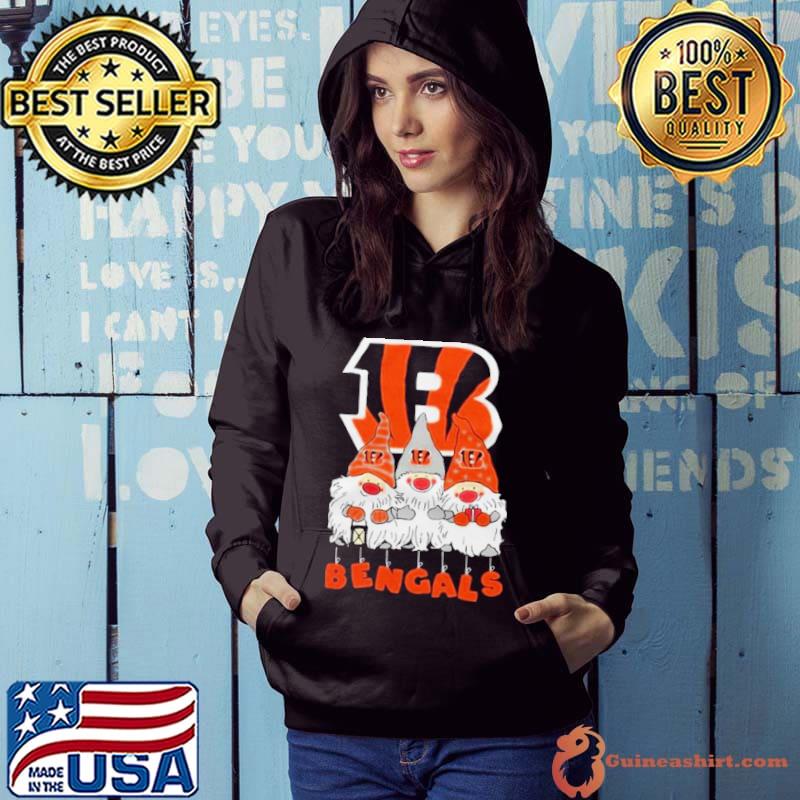 Gnomies Cincinnati Bengals Christmas T-Shirt - TeeNavi