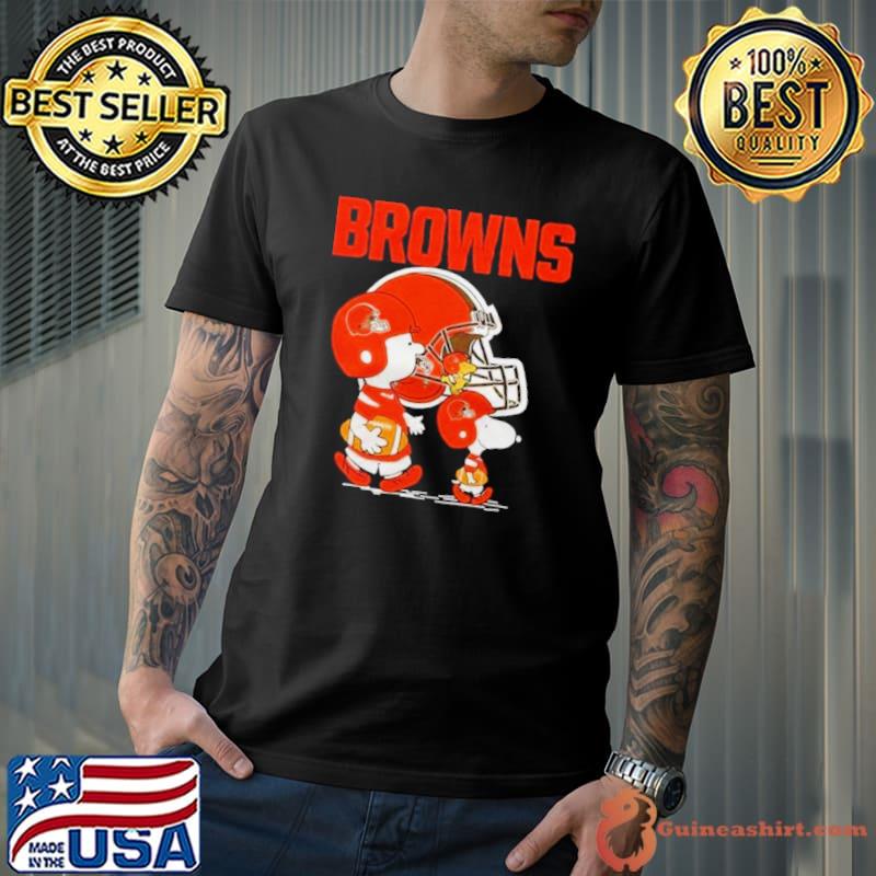 Cleveland Browns Charlie Brown Snoopy Cleveland Browns T-Shirt