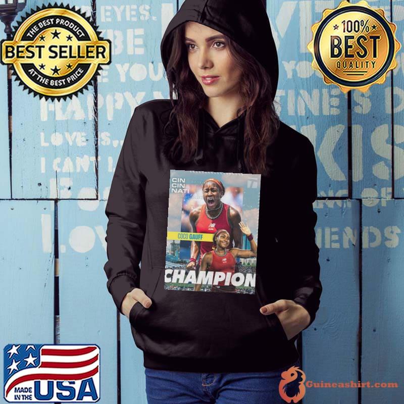 Coco Gauff Is The Champion In Cincinnati Tennis Chanel Shirt (watermarked)