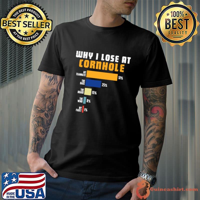 Cornhole Why I Lose At Cornhole T-Shirt Unisex