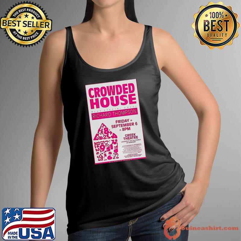 Crowded House Richard Thompson Greek Theatre concert flyer T-Shirt