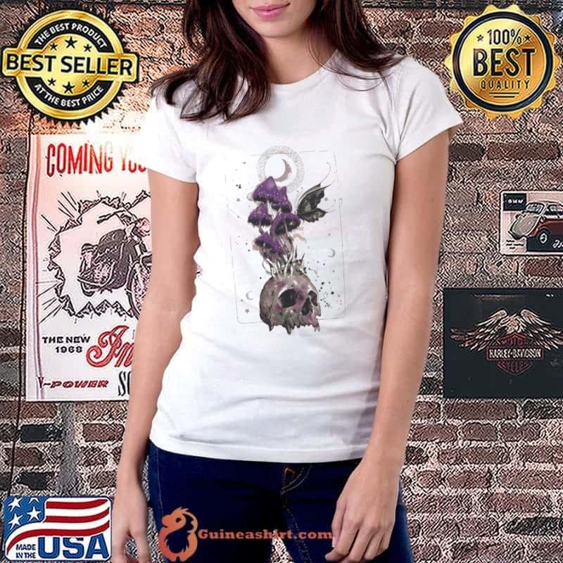 Dark Mushrooms & Skulls Shirt Ladiestee