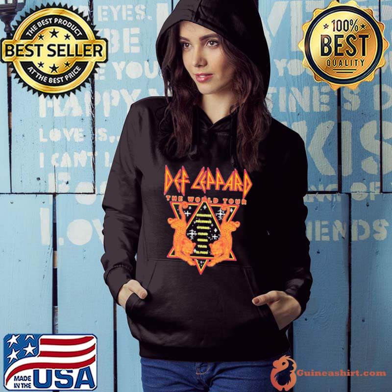 Def Leppard The World Tour 2023 panther Shirt Hoodie
