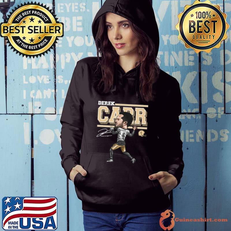 Derek carr new orleans cartoon shirt, hoodie, sweater, long sleeve