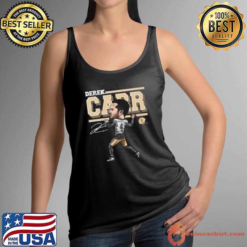 Derek Carr an American football quarterback signature New Orleans Cartoon T- Shirt - Guineashirt Premium ™ LLC