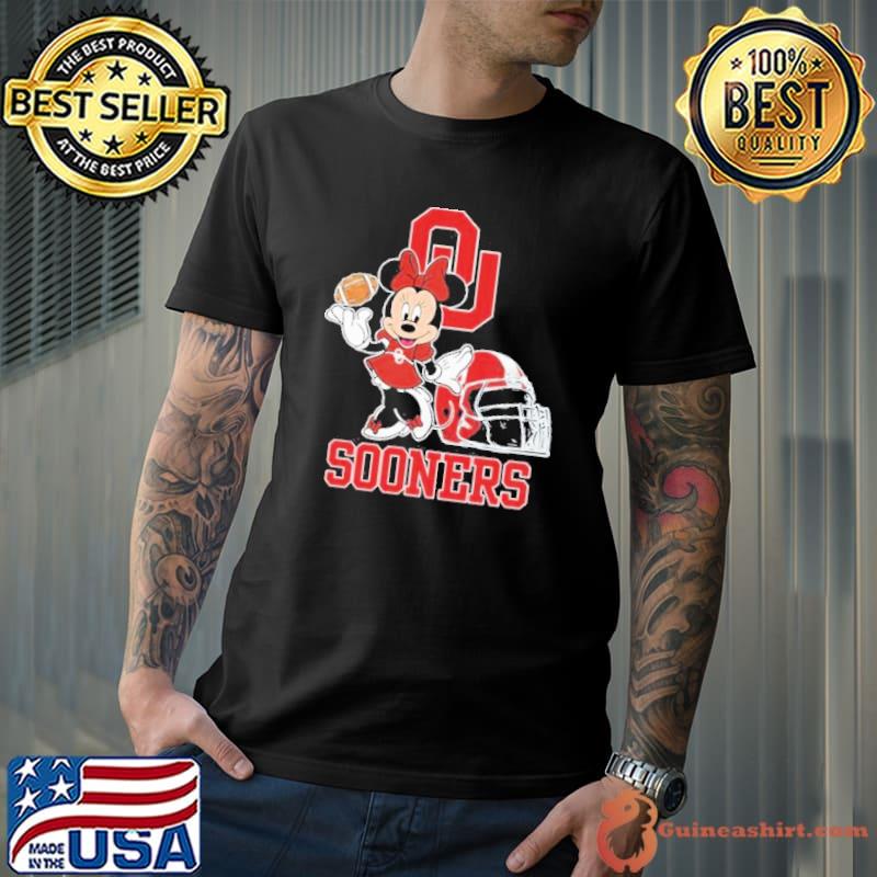 Disney Minnie Mouse Oklahoma Sooners Football 2023 Shirt