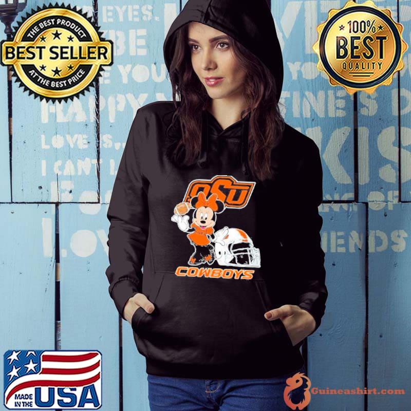 Disney Minnie Mouse Oklahoma State Cowboys Football 2023 Shirt Hoodie