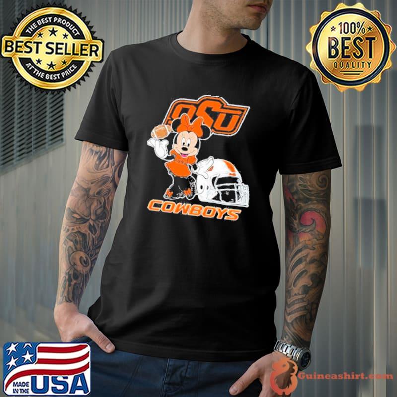 Disney Minnie Mouse Oklahoma State Cowboys Football 2023 Shirt