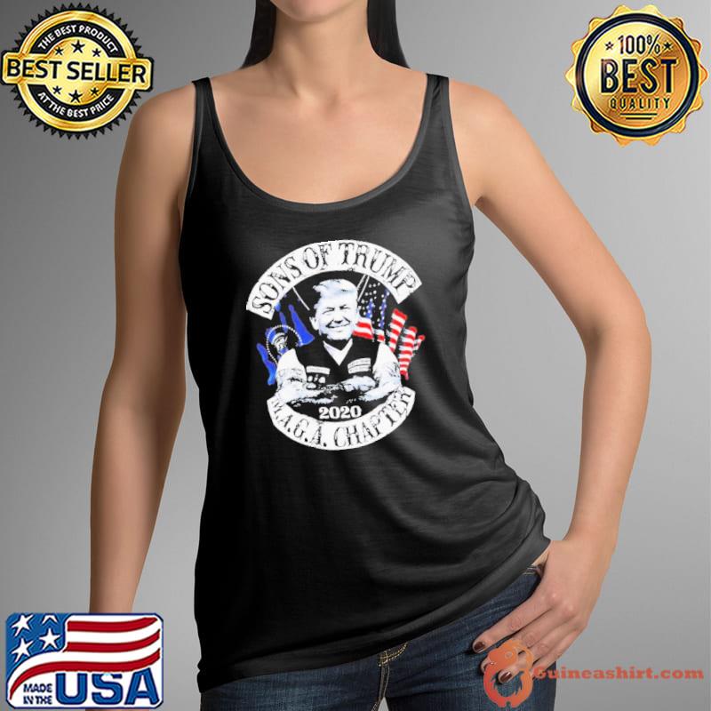 Donald Trump sons of trump 2020 MAGA chapter 2023 usa flag Shirt Tank Top