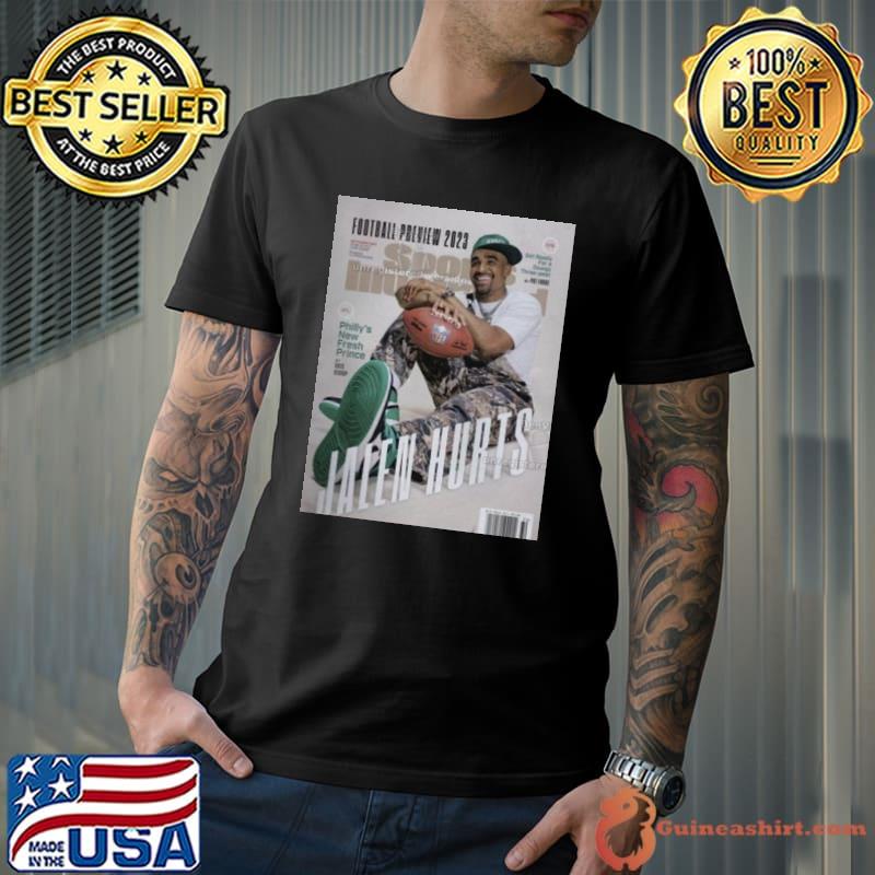 Eagles nation Football preview 2023 Jalen Hurts sports illustrated  releasing in september shirt (watermarked) - Guineashirt Premium ™ LLC