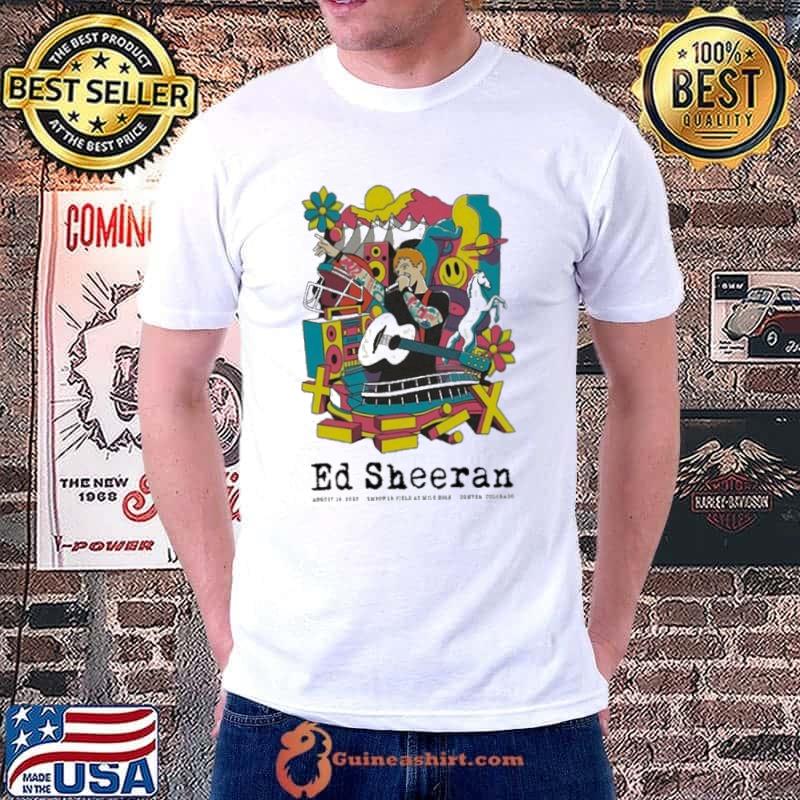 Ed Sheeran August 19 2023 Denver Colorado Limited Shirt