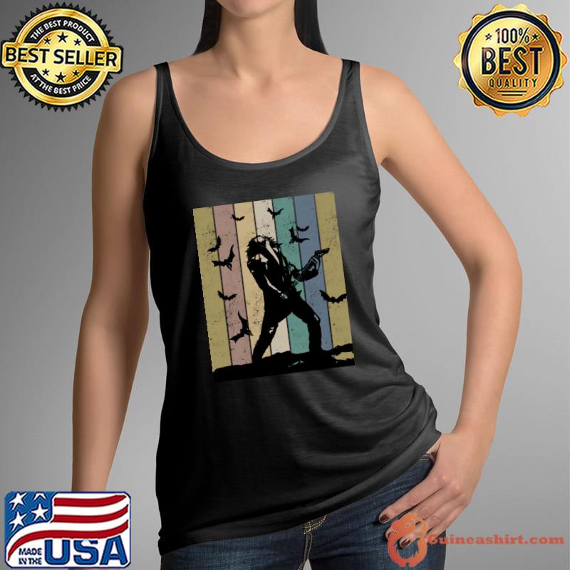 Eddie Munson Playing Guitar Bat Vintage Stranger Things T-Shirt Tank Top