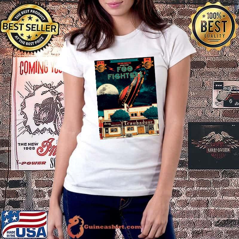 Foo Fighters Concert Save Our Stages Fest Doug Weston's Troubadour T-Shirt Ladiestee