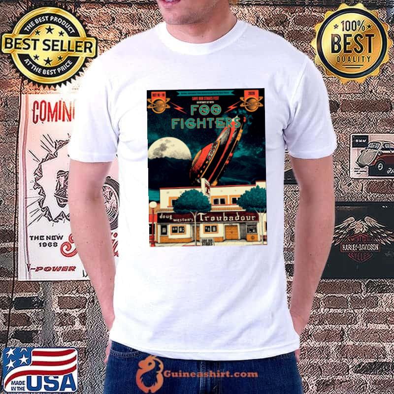 Foo Fighters Concert Save Our Stages Fest Doug Weston's Troubadour T-Shirt