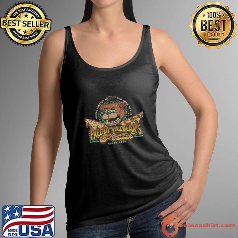 Freddy Fazbear's Pizza 1983 Where Fantasy Fun Come To Life T-Shirt Tank Top