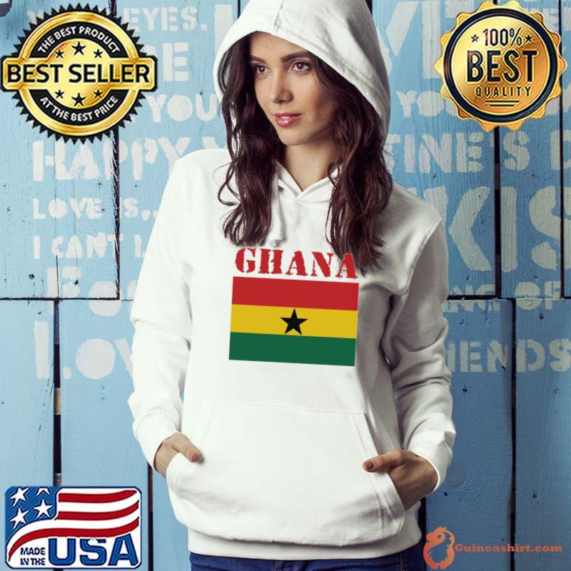 Ghana Colored Flag Shirt Hoodie
