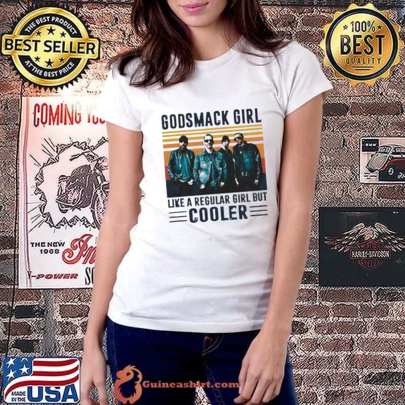 Godsmack girl like a regular girl but cooler vintage T-Shirt Ladiestee