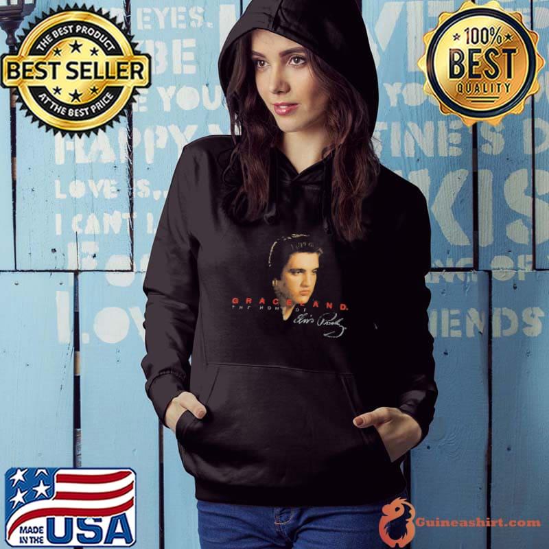 Graceland the home of elvis presley face signature s Hoodie