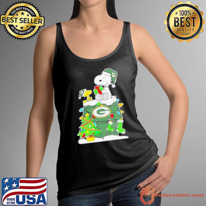 Green Bay Packers Christmas Snoopy shirt - Guineashirt Premium ™ LLC