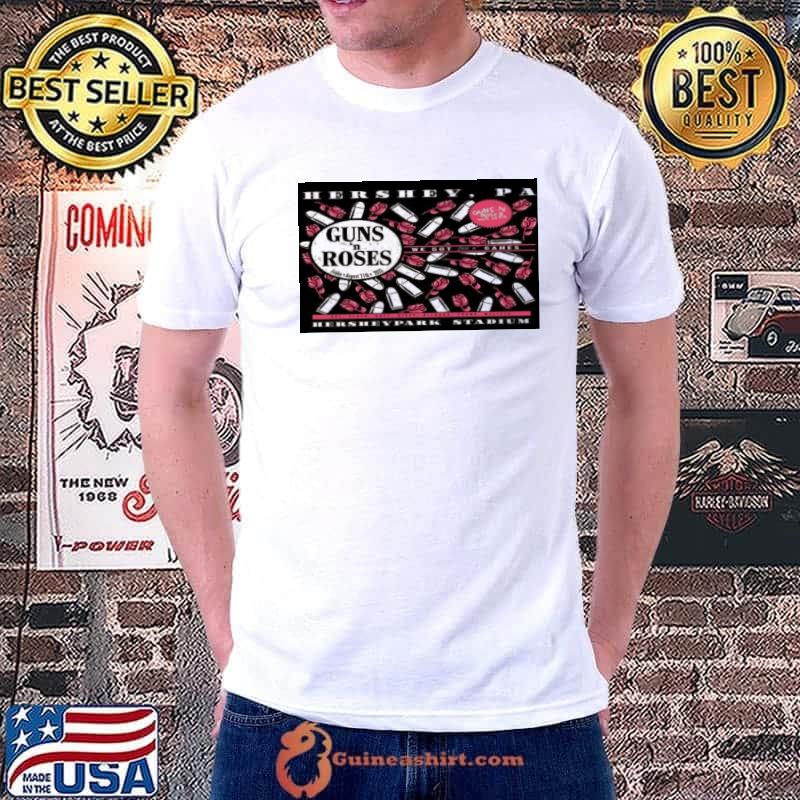Guns N’ Roses Hersheypark Stadium Roses Hershey PA August 11th 2023 shirt