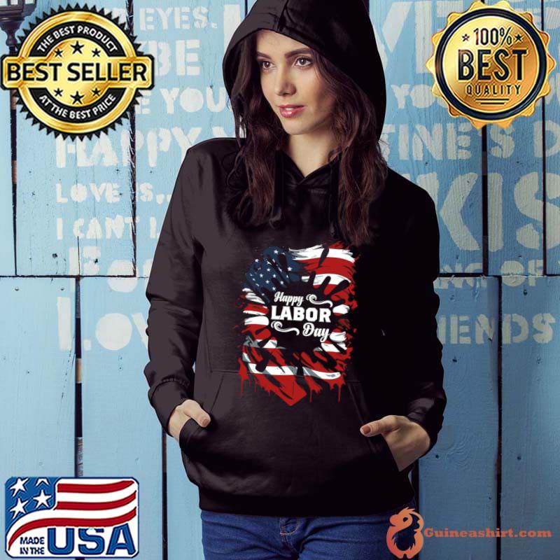 Happy Labor day Proud Union American Flag T-Shirt