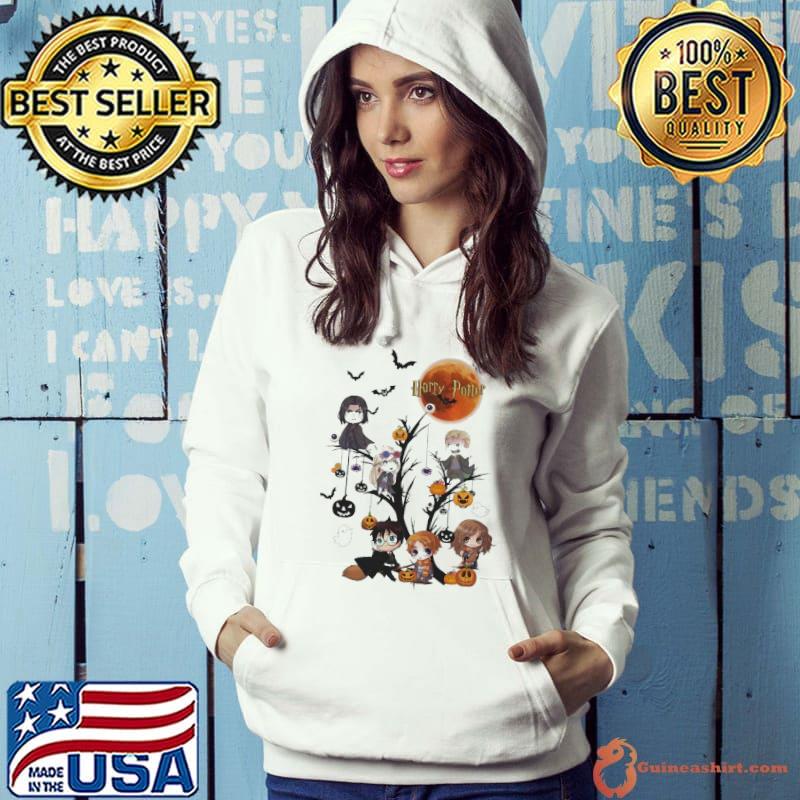 Harry Potter blood moon tree bats pumpkin halloween s Hoodie