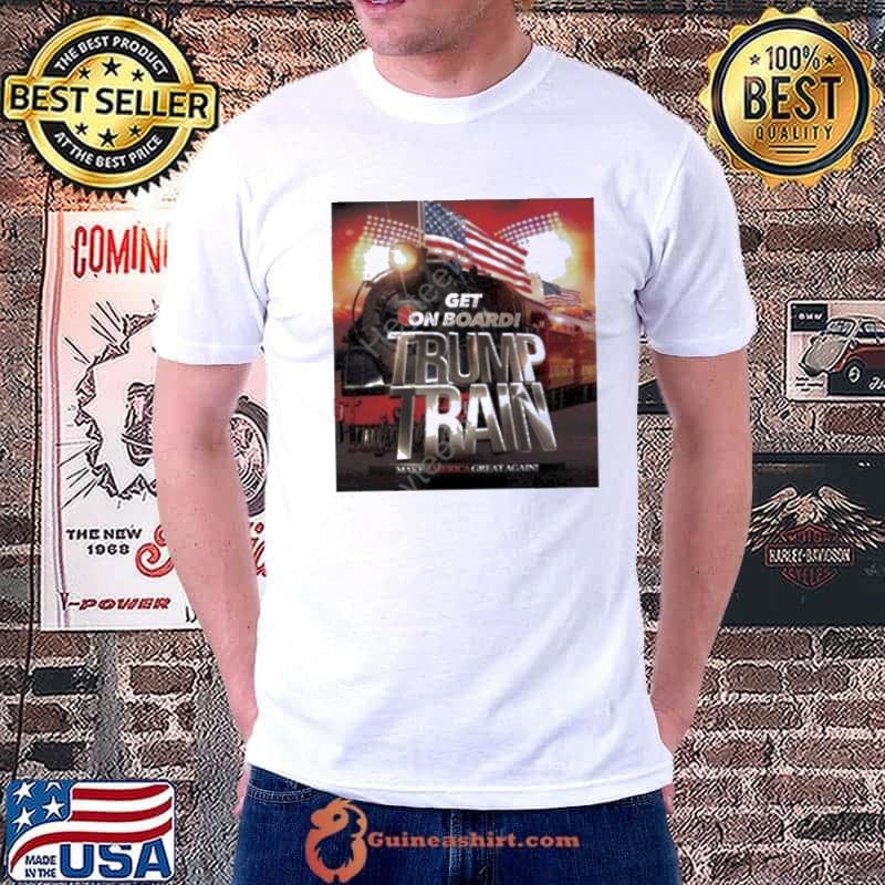 Heaven Scent Get On Board Trump Train Make America Great Again Shirt